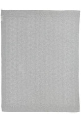 Meyco Cot Bed Blanket Biological Diamond - Grey Melange - 100x150cm - Mari Kali Stores Cyprus